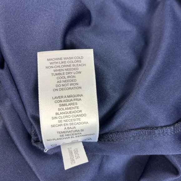 Champion Michigan Wolverine Long Sleeve Shirt - Size Medium Blue Maize Unisex - Picture 7 of 8